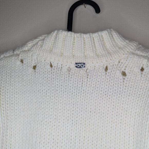 For Love & Lemons Jules Sweater Dress in Ivory - Picture 3 of 5